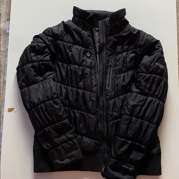 Columbia titanium short puffer winter jacket